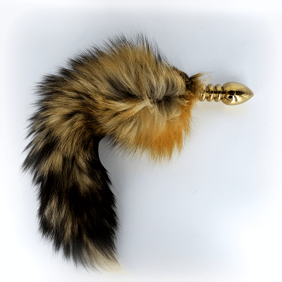 3 Ring Fox Tail Butt Plug