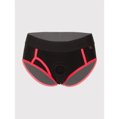 lovehoney unisex strap on harness briefs l xl black