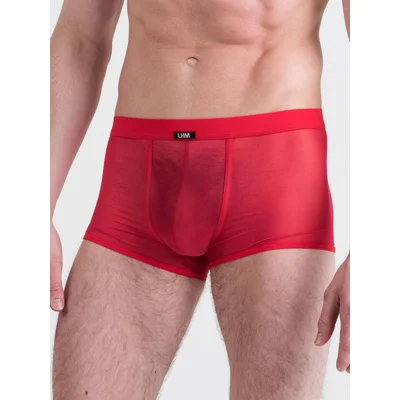 lhm red mesh boxer shorts l xl red