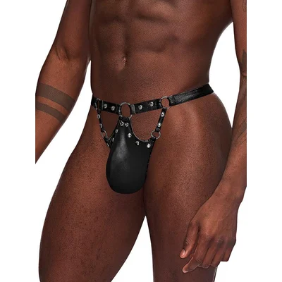 male power jouster pouch thong l xl black
