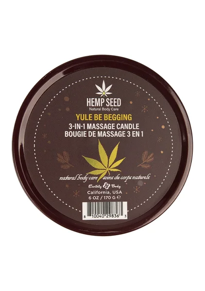 Hemp Seed 3-In-1 Massage Candle - Yule Be Begging — image 2 of 2