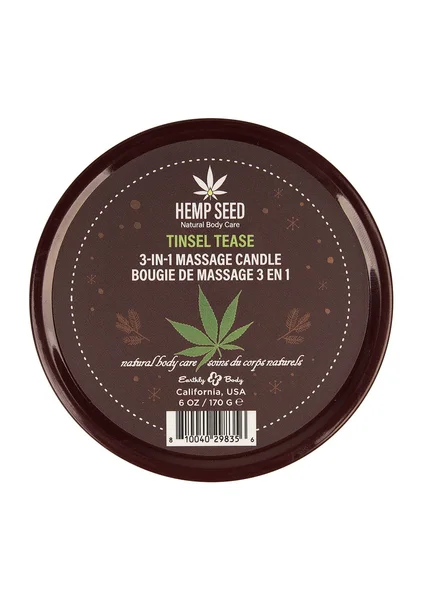 Hemp Seed 3-In-1 Massage Candle - Tinsel Tease — image 2 of 2