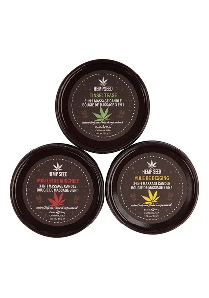 Hemp Seed 3-In-1 Holiday 2025 Massage Candle Trio — image 2 of 2