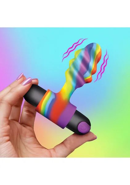 Bang! Vibrating Rainbow Butt Plug — image 4 of 6