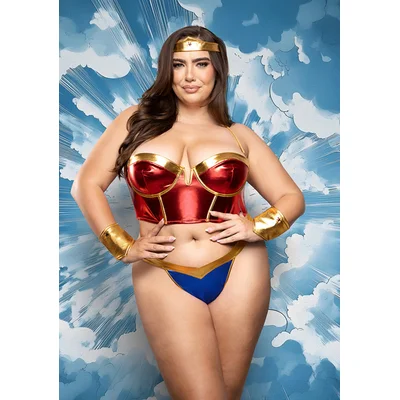 rope me in 4 piece superhero costume set plus size