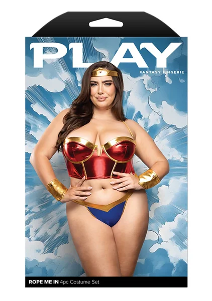 Rope Me In 4-Piece Superhero Costume Set - Plus Size — image 3 of 3