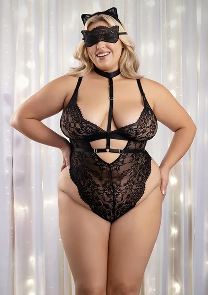 Feral For You 4-Piece Cat Costume Set - Plus Size — image 3 of 4
