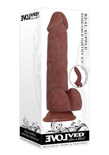 Real Supple Poseable Girthy Dark 8.5” — image 6 of 7
