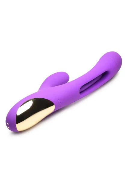 Tri-Flick Flicking Silicone Rabbit Vibrator — image 3 of 11