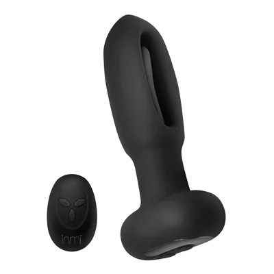 bum flick flicking and vibrating silicone butt plug with remote