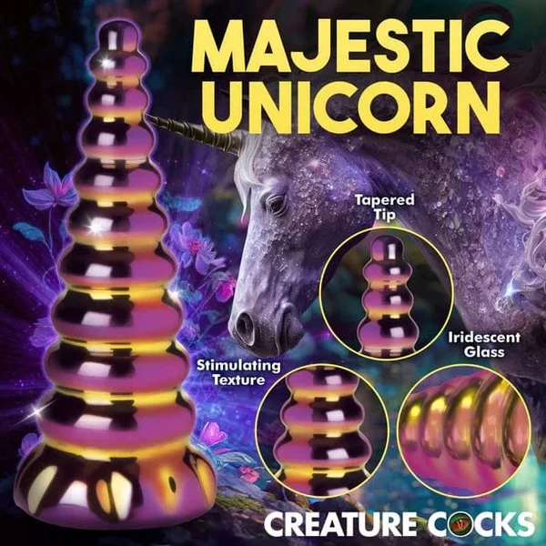 Creature Cocks - Twilight Rainbow Glass Dildo — image 18 of 18
