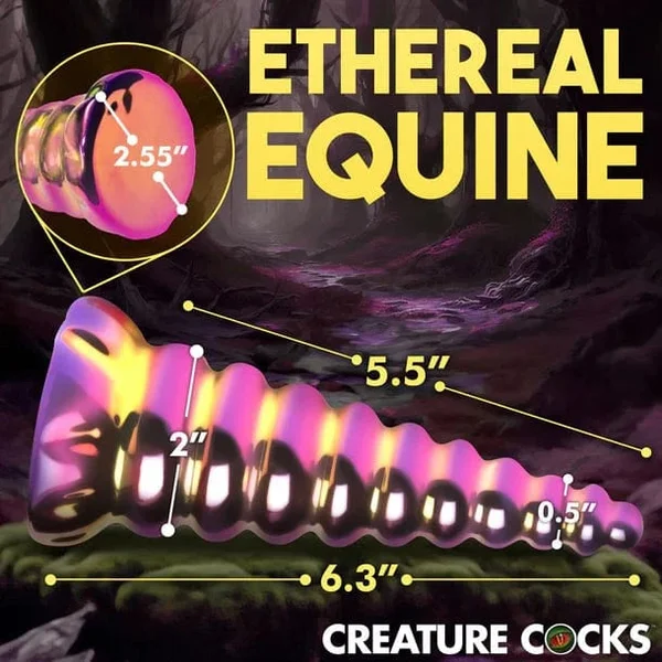 Creature Cocks - Twilight Rainbow Glass Dildo — image 15 of 18