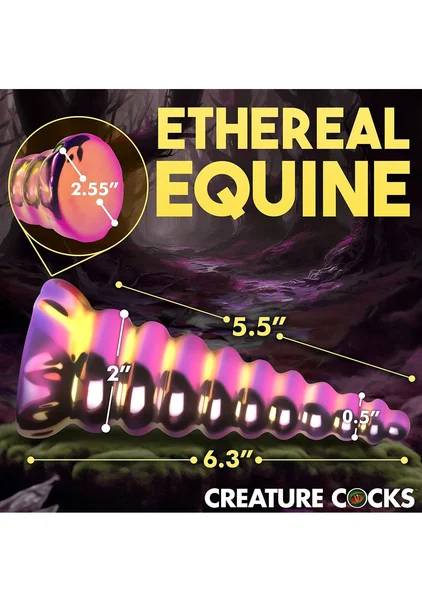 Creature Cocks - Twilight Rainbow Glass Dildo — image 7 of 8