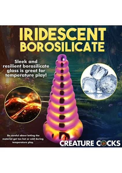 Creature Cocks - Twilight Rainbow Glass Dildo — image 6 of 8