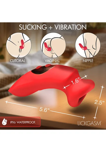 Lickgasm Plump Kiss Sucking and Vibrating Clitoral Stimulator — image 5 of 7