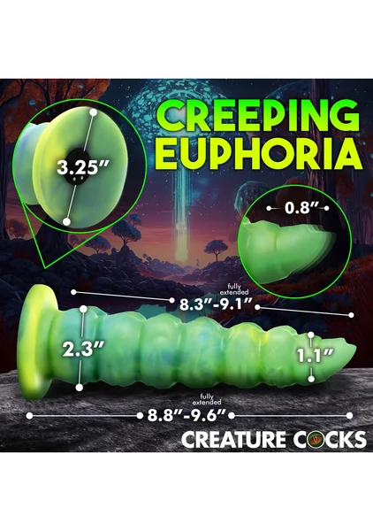 Creature Cocks - Squirmer Thrusting and Vibrating Silicone Dildo — image 6 of 8