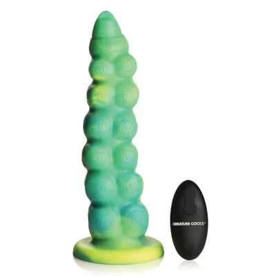 creature cocks squirmer thrusting and vibrating silicone dildo