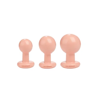 the classic round butt plug 3 piece set