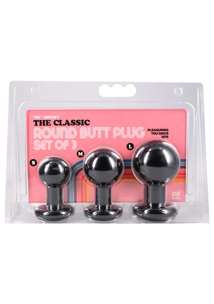 The Classic Round Butt Plug - 3-Piece Set — image 4 of 4