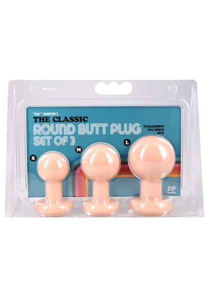 The Classic Round Butt Plug - 3-Piece Set — image 2 of 4