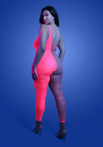Hyperdrive Rhinestone Bodystocking - Queen Size — image 2 of 3