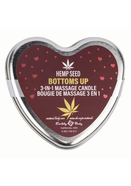 3 in 1 Massage Heart Candle Valentine's 2025 - Bottom's Up — image 2 of 2