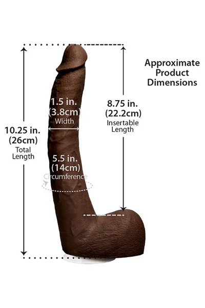 Doc Johnson Isiah Maxwell Signature Cocks 10.25" Realistic Dildo — image 14 of 15