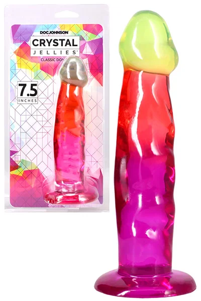Doc Johnson Crystal Jellies 7.5" Realistic Dong — image 6 of 15