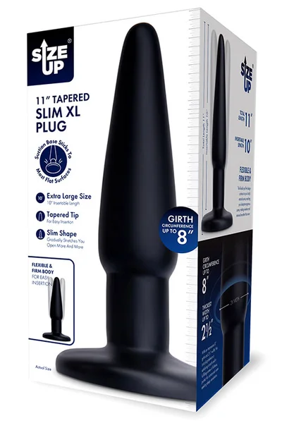 Size Up 11" Tapered Slim XL Butt Plug — image 5 of 15