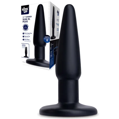 size up 11 tapered slim xl butt plug