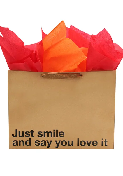 "Just Smile And Say You Love It" Large Gift Bag — image 2 of 3