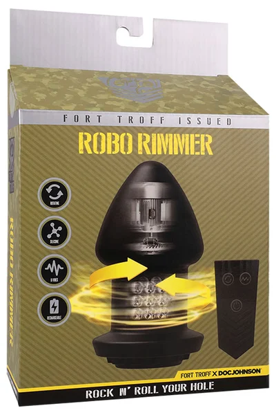 Doc Johnson Fort Troff Robo Rimmer 4.5" Rotating & Vibrating Butt Plug With Remote Control — image 6 of 18