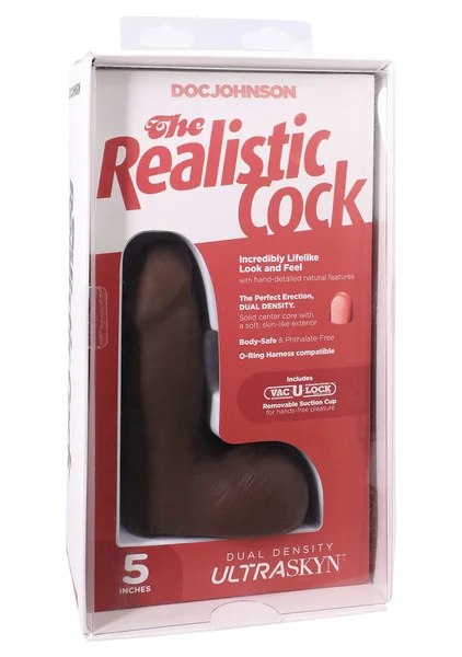 The Realistic Cock - With Removable Vac-U-Lock Suction Cup - ULTRASKYN - 5" (with Balls) — image 12 of 12