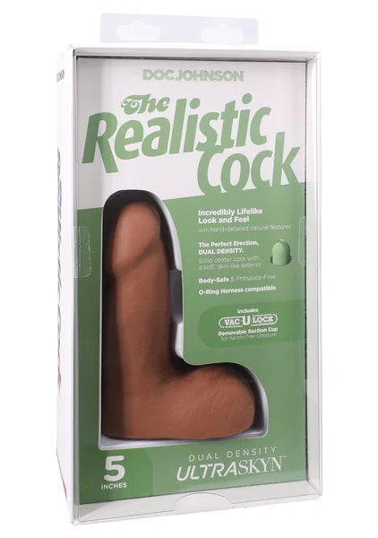 The Realistic Cock - With Removable Vac-U-Lock Suction Cup - ULTRASKYN - 5" (with Balls) — image 8 of 12