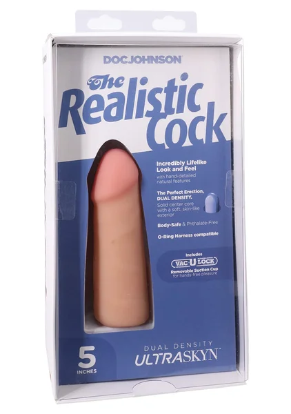 The Realistic Cock - With Removable Vac-U-Lock Suction Cup - ULTRASKYN - 5" — image 5 of 5