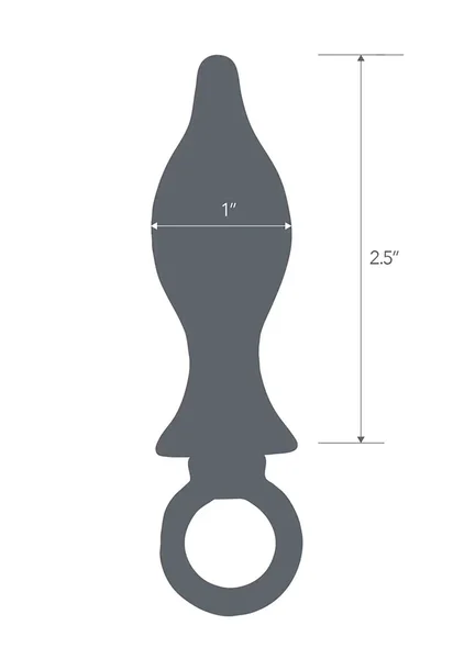 2.5" Stainless Steel Metal Tapered Butt Plug — image 3 of 4