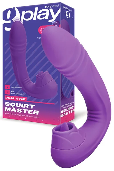 Bodywand GPlay Squirt Master 7.1" Thrusting & Licking Rabbit Vibrator — image 11 of 15
