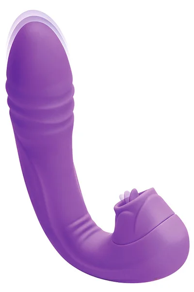 Bodywand GPlay Squirt Master 7.1" Thrusting & Licking Rabbit Vibrator — image 4 of 15