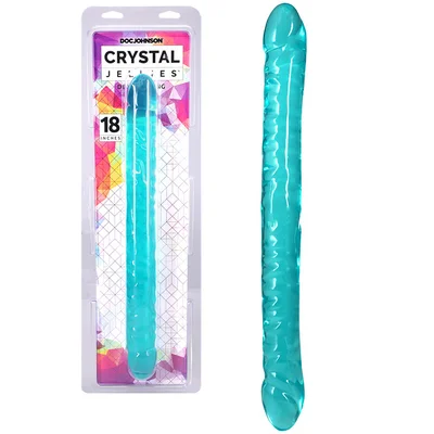 doc johnson crystal jellies 18 double ended dong