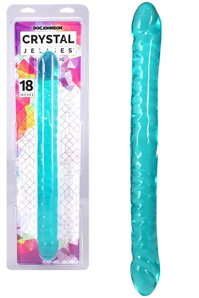 Doc Johnson Crystal Jellies 18" Double Ended Dong — image 9 of 12