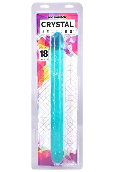 Doc Johnson Crystal Jellies 18" Double Ended Dong — image 8 of 12