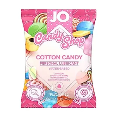 system jo candy shop cotton candy water based lubricant sample