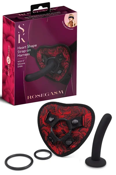 Secret Kisses Rosegasm Strap On Harness With 5" Dildo — image 2 of 9