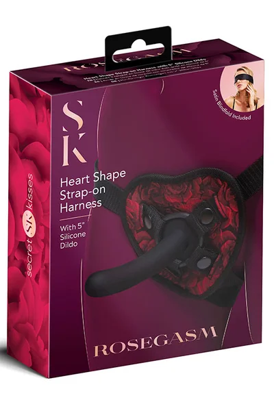 Secret Kisses Rosegasm Strap On Harness With 5" Dildo — image 9 of 9