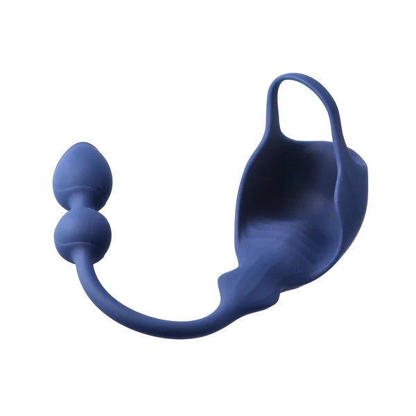Cock Ring with Ball Cage and Anal Plug - Hugs Your Balls With Vibrations & Targets Your P-Spot! — image 11 of 15