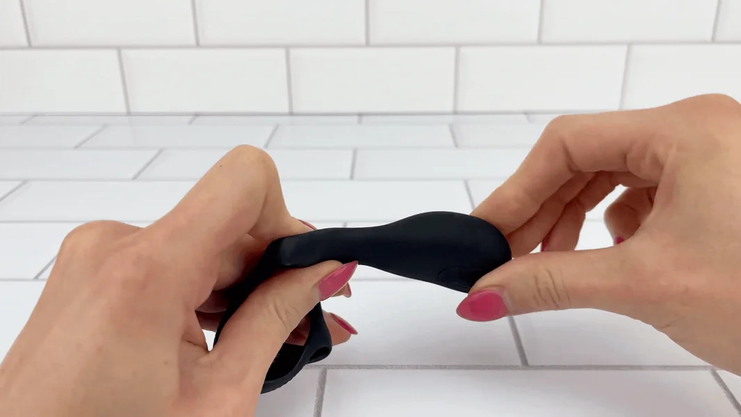 Double Cock Ring with Taint & Clit Stimulator - Strengthens Your O's! — image 2 of 13