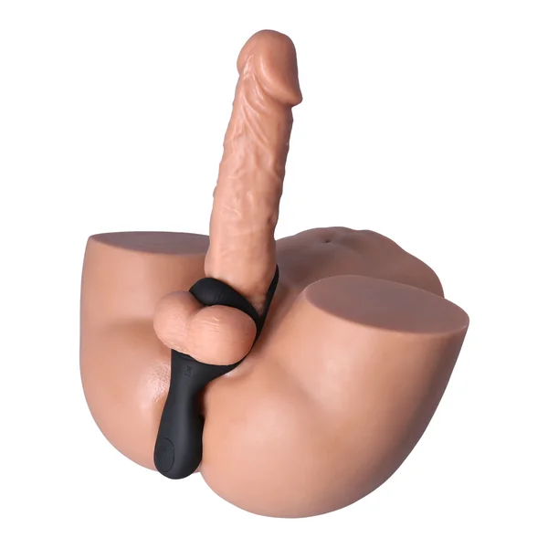 Double Cock Ring with Taint & Clit Stimulator - Strengthens Your O's! — image 11 of 13