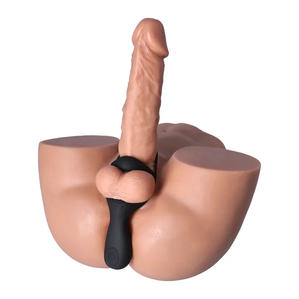 Double Cock Ring with Taint & Clit Stimulator - Strengthens Your O's! — image 10 of 13