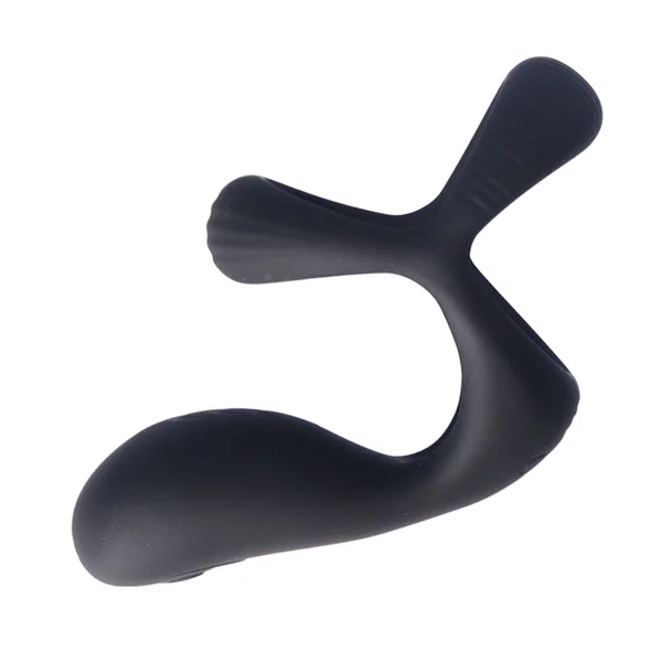 Double Cock Ring with Taint & Clit Stimulator - Strengthens Your O's! — image 3 of 13