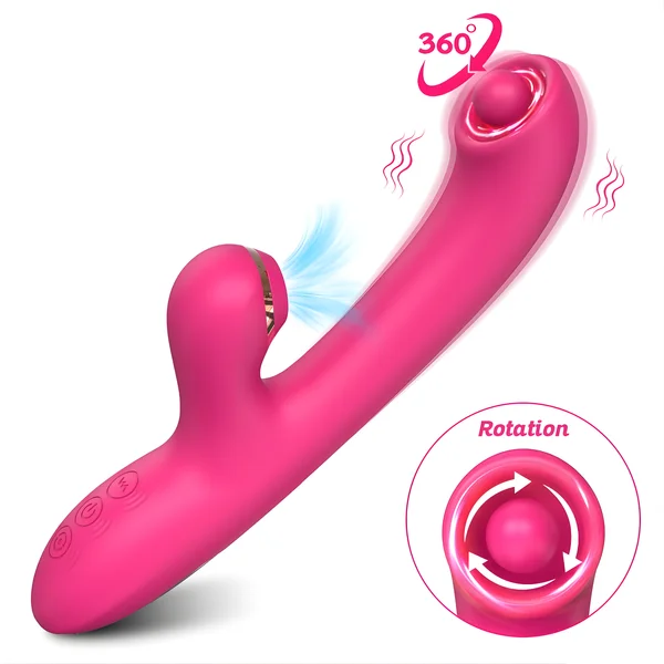 Rotating Pinpoint G-Spot & Suction Dual Action Vibe - Caresses Your G-Spot in Tight Circles! — image 3 of 17